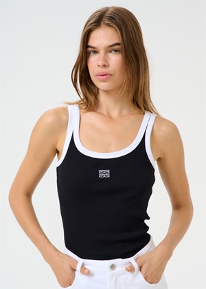 Drew contrast logo top Black Gestuz 